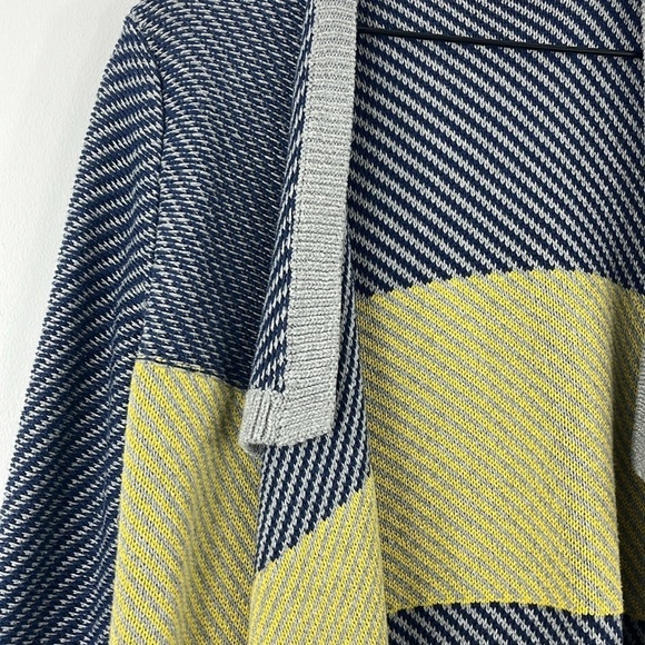 Cabi Colorblock Blanket Open Front Waterfall Cardigan Sweater Womens Size M Fall - Picture 5 of 9